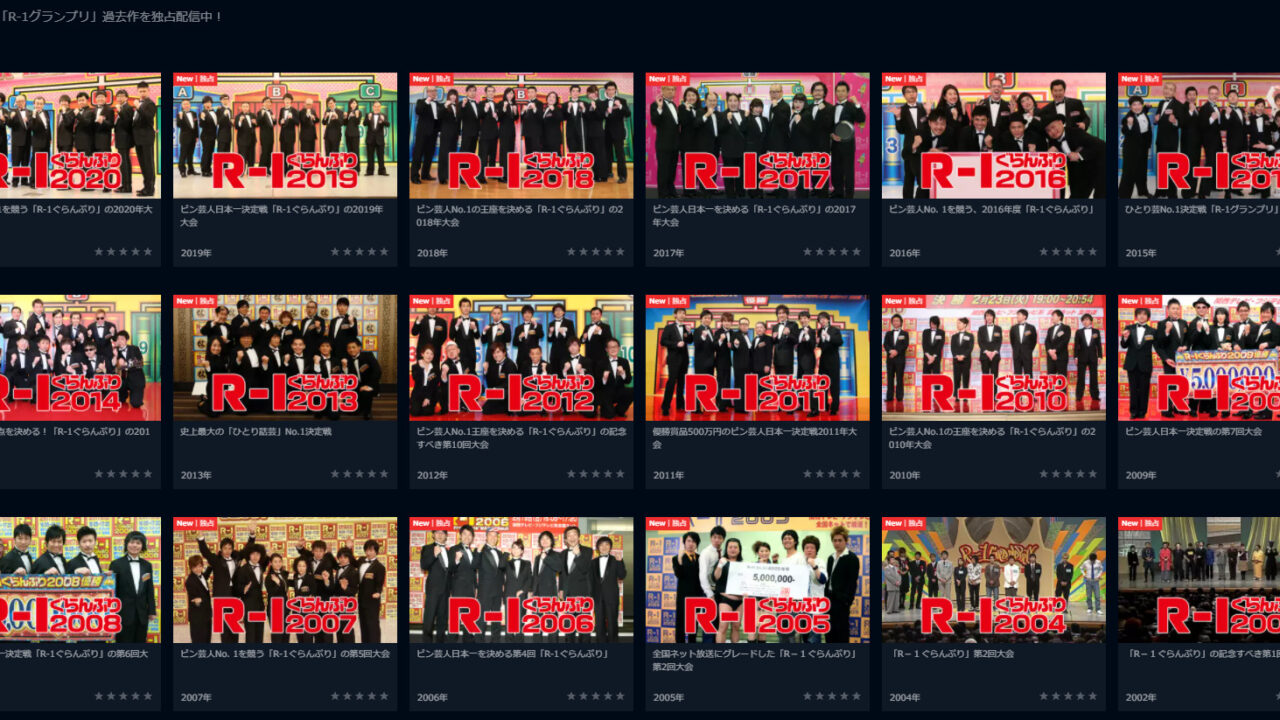 R1グランプリ21の敗者復活戦のテレビ放送や動画配信の視聴方法 何時スタート 動画 見逃し 再放送 動画life