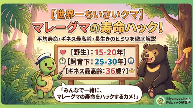 マレーグマの寿命は何年？平均寿命からギネス最高齢、長生きのヒミツまで徹底解説！