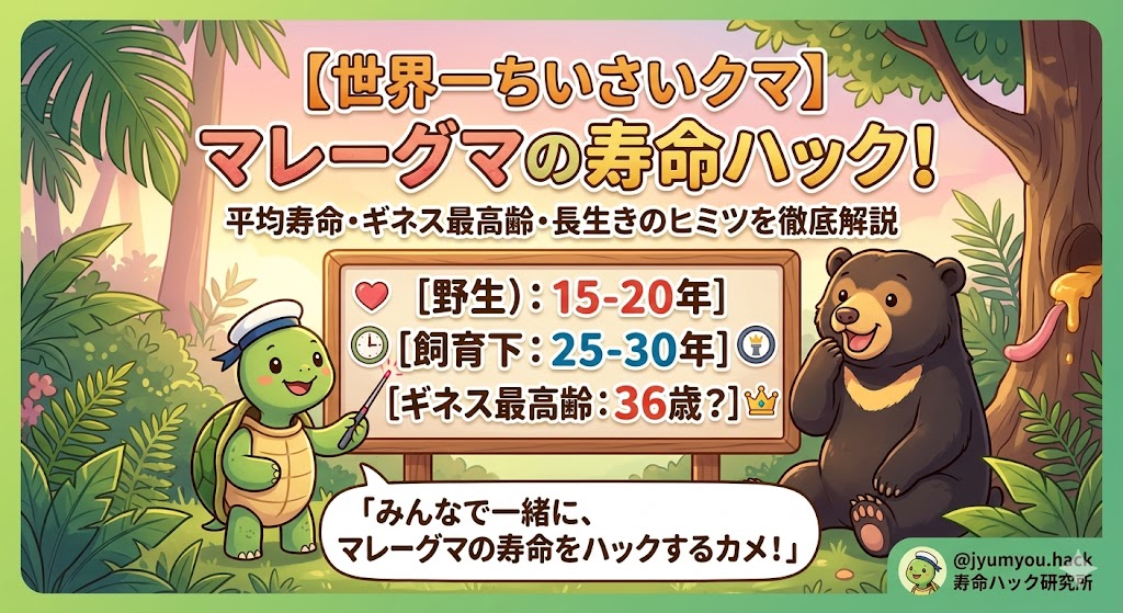 マレーグマの寿命は何年？平均寿命からギネス最高齢、長生きのヒミツまで徹底解説！